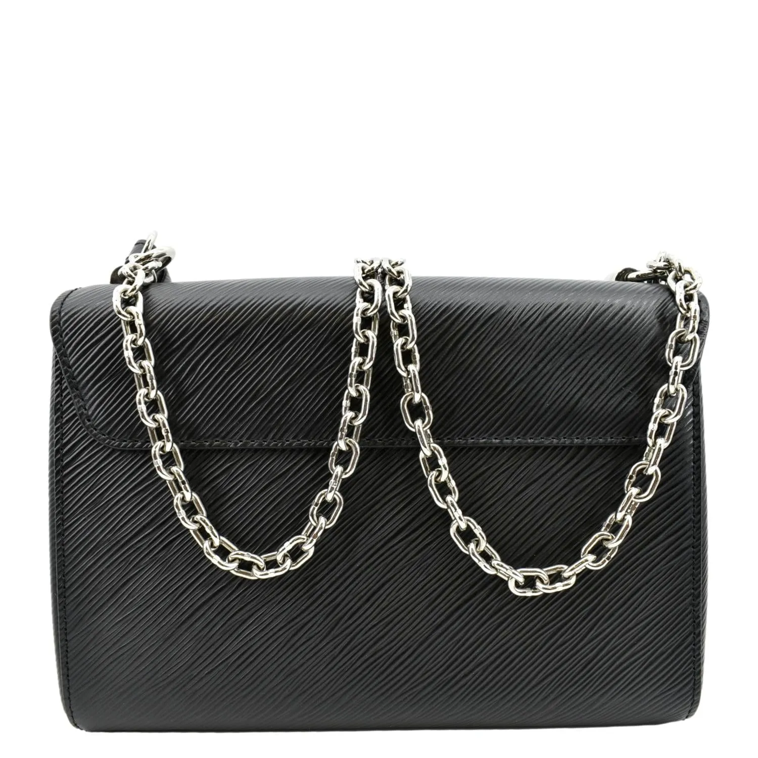 LOUIS VUITTON LV Twist MM Epi Leather Shoulder Bag Black