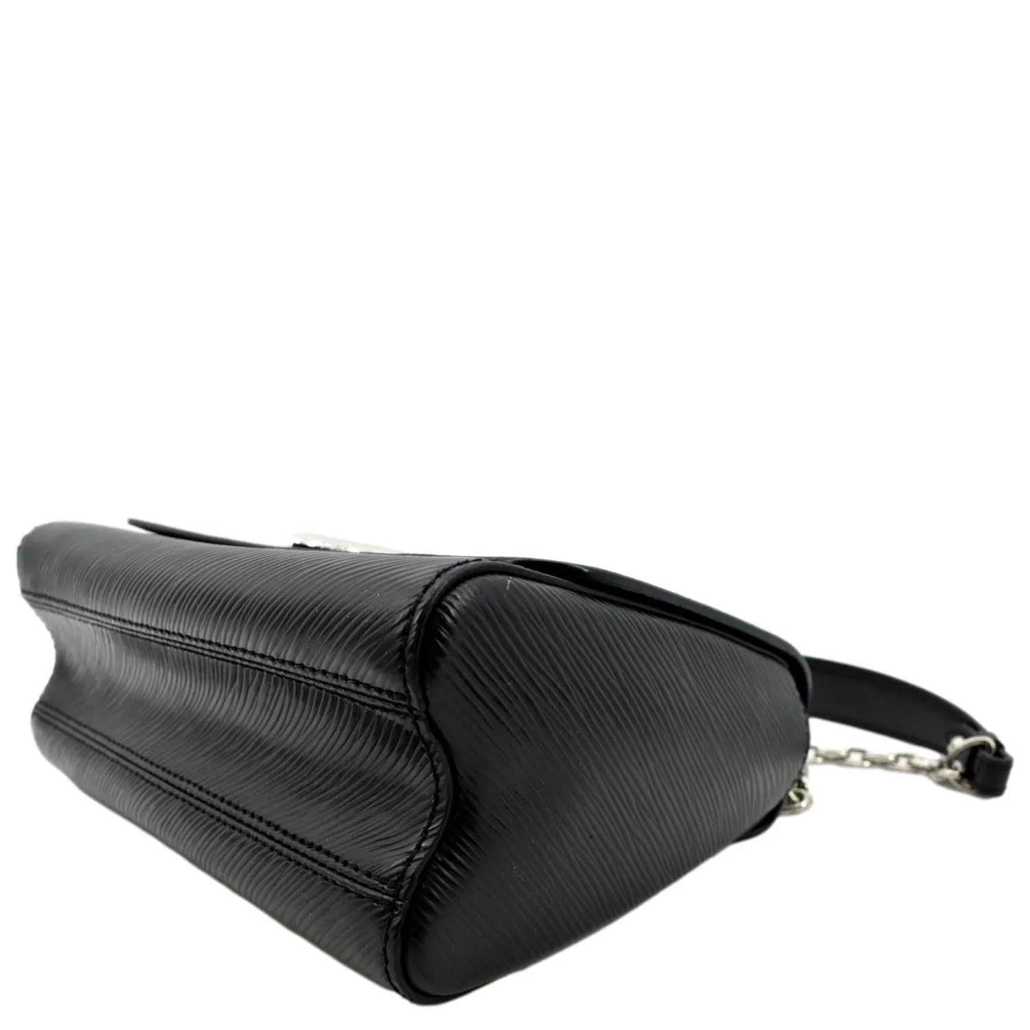 LOUIS VUITTON LV Twist MM Epi Leather Shoulder Bag Black