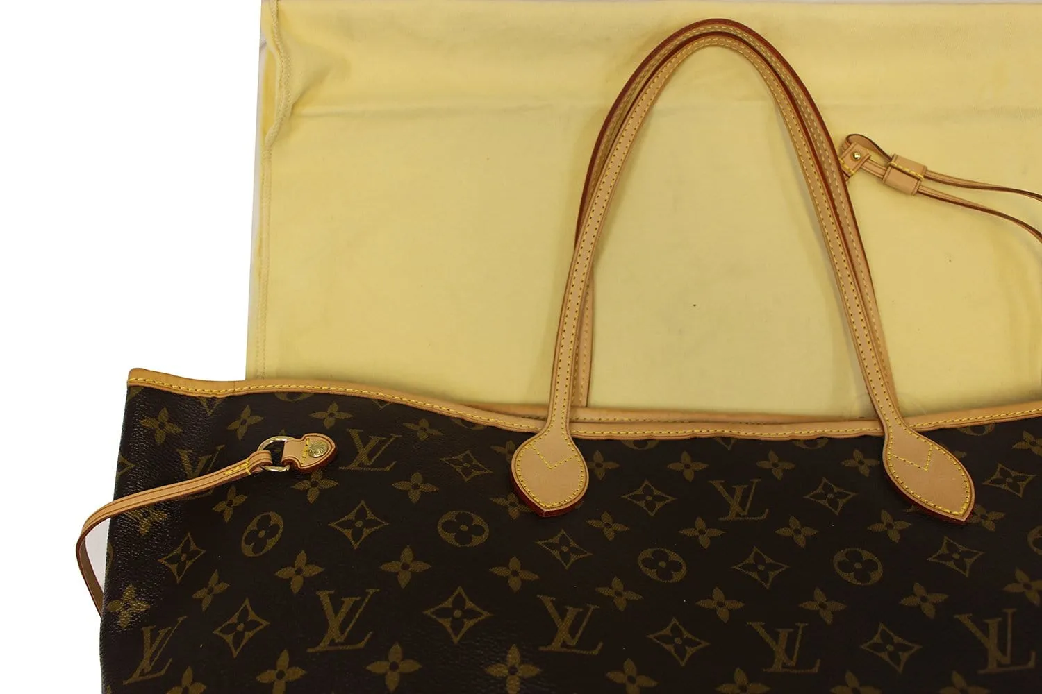 LOUIS VUITTON Monogram Canvas Neverfull GM Brown Tote Bag