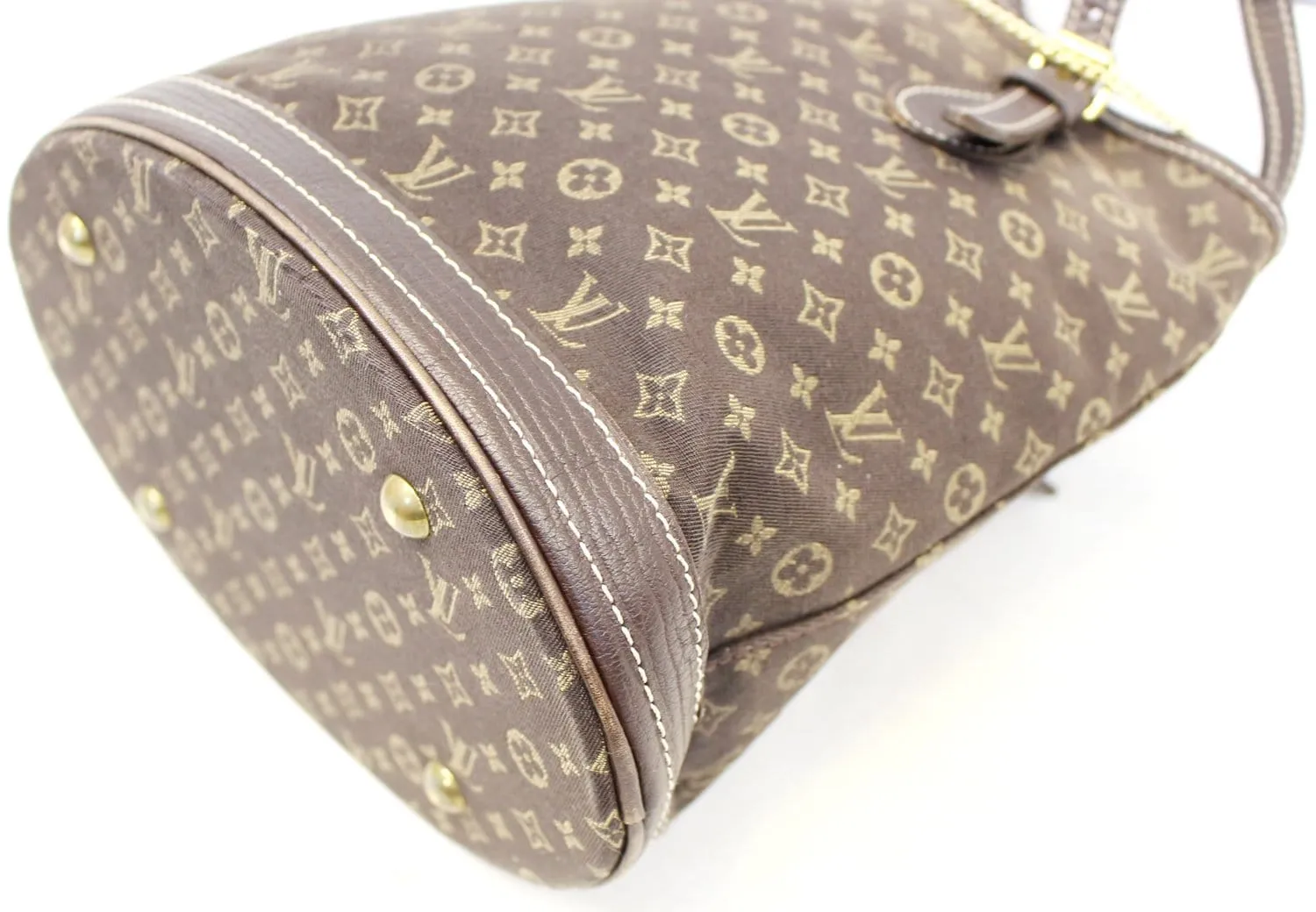 LOUIS VUITTON Monogram Mini Lin Bucket PM Shoulder Bag - Sale