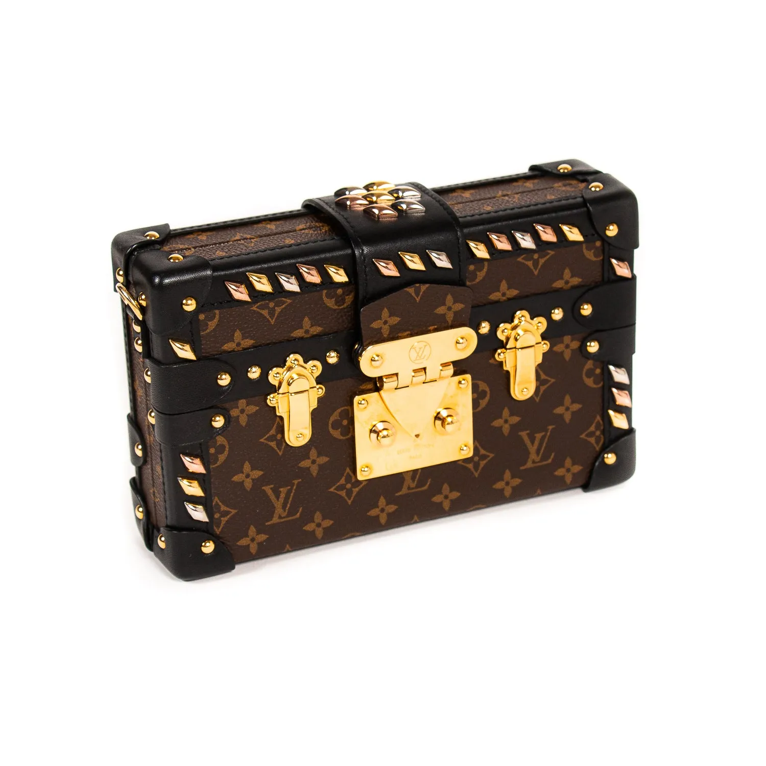 Louis Vuitton Monogram Studded Petite Malle