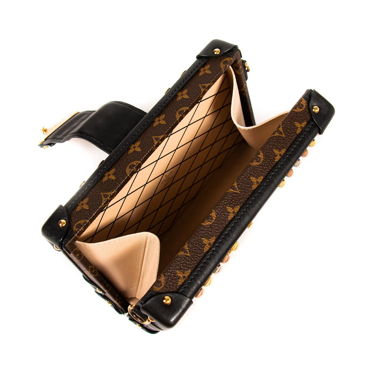 Louis Vuitton Monogram Studded Petite Malle