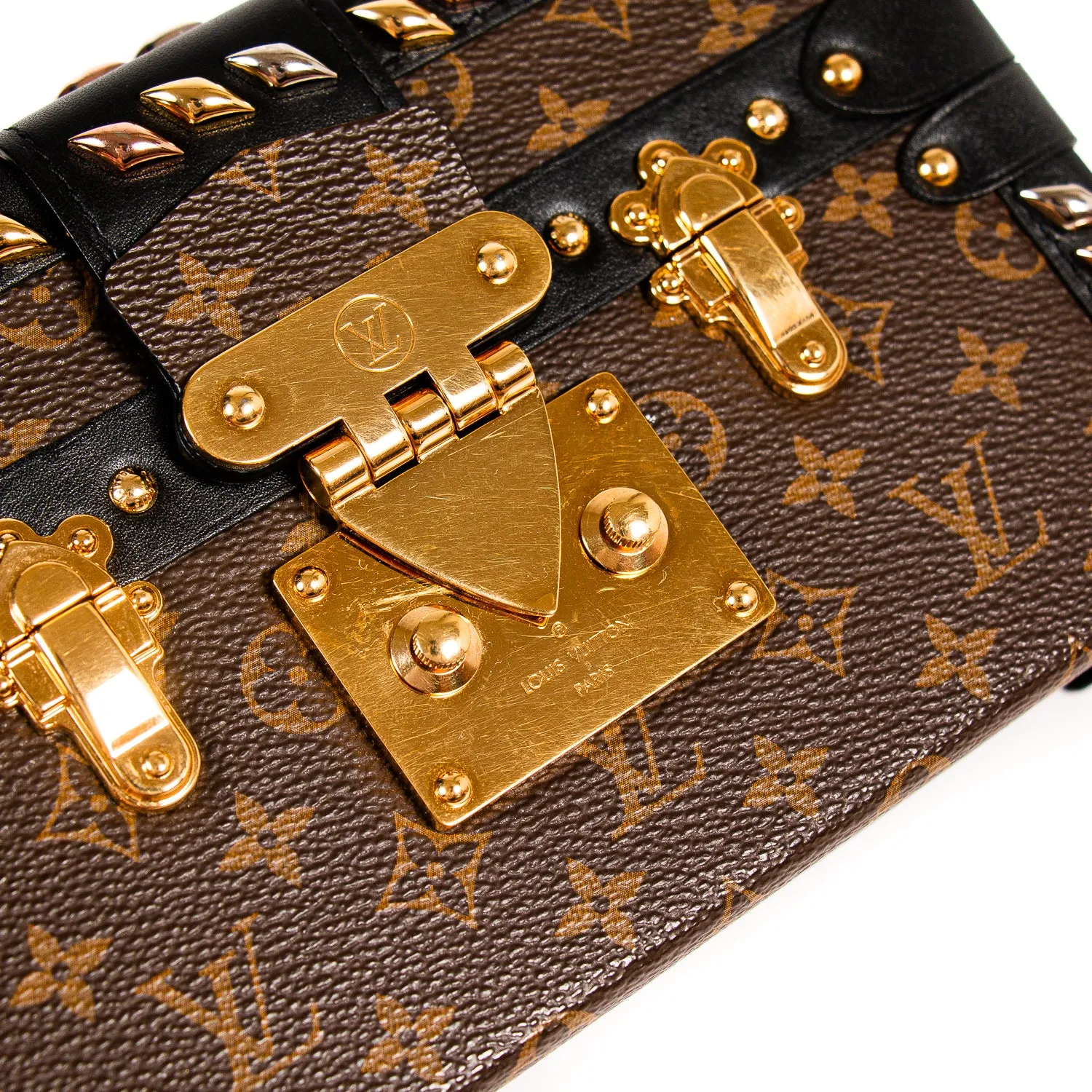 Louis Vuitton Monogram Studded Petite Malle