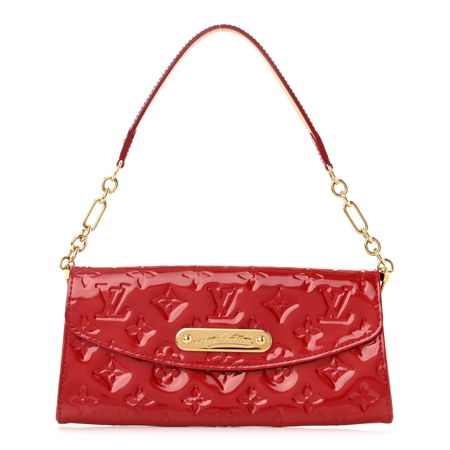 LOUIS VUITTON MONOGRAM VERNIS SUNSET BLVD POMME D'AMOUR BAG