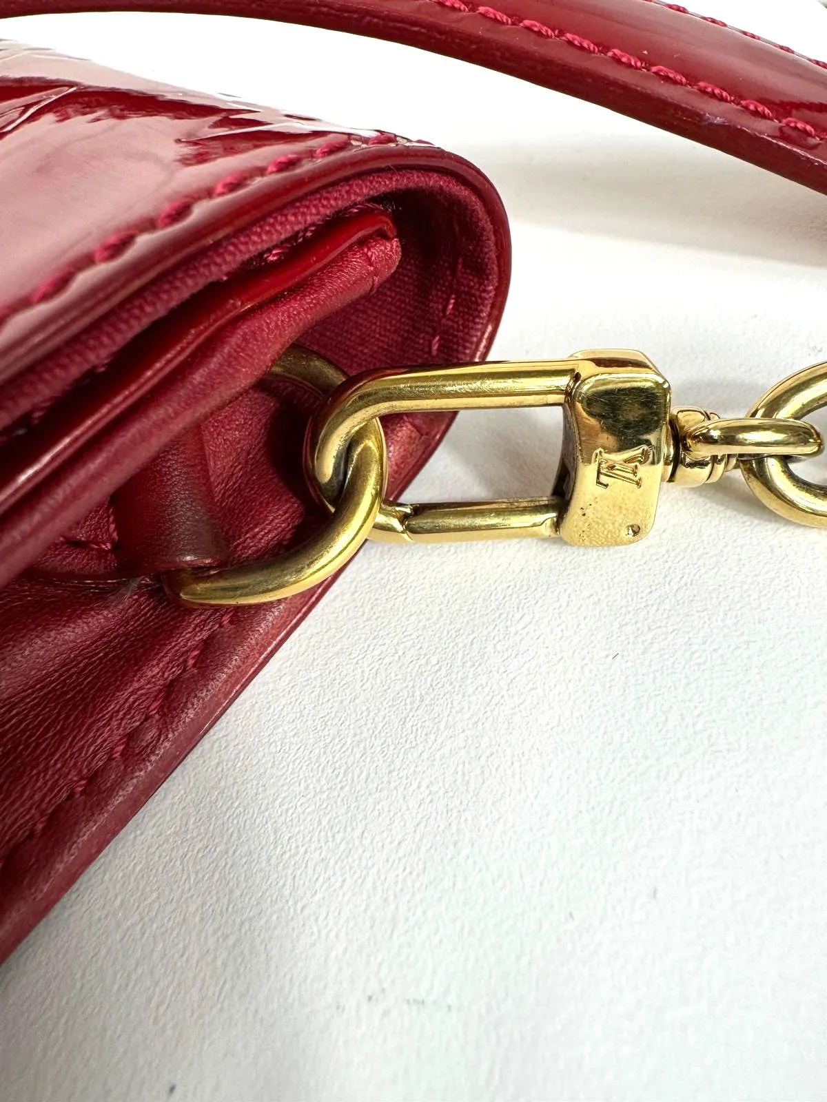 LOUIS VUITTON MONOGRAM VERNIS SUNSET BLVD POMME D'AMOUR BAG