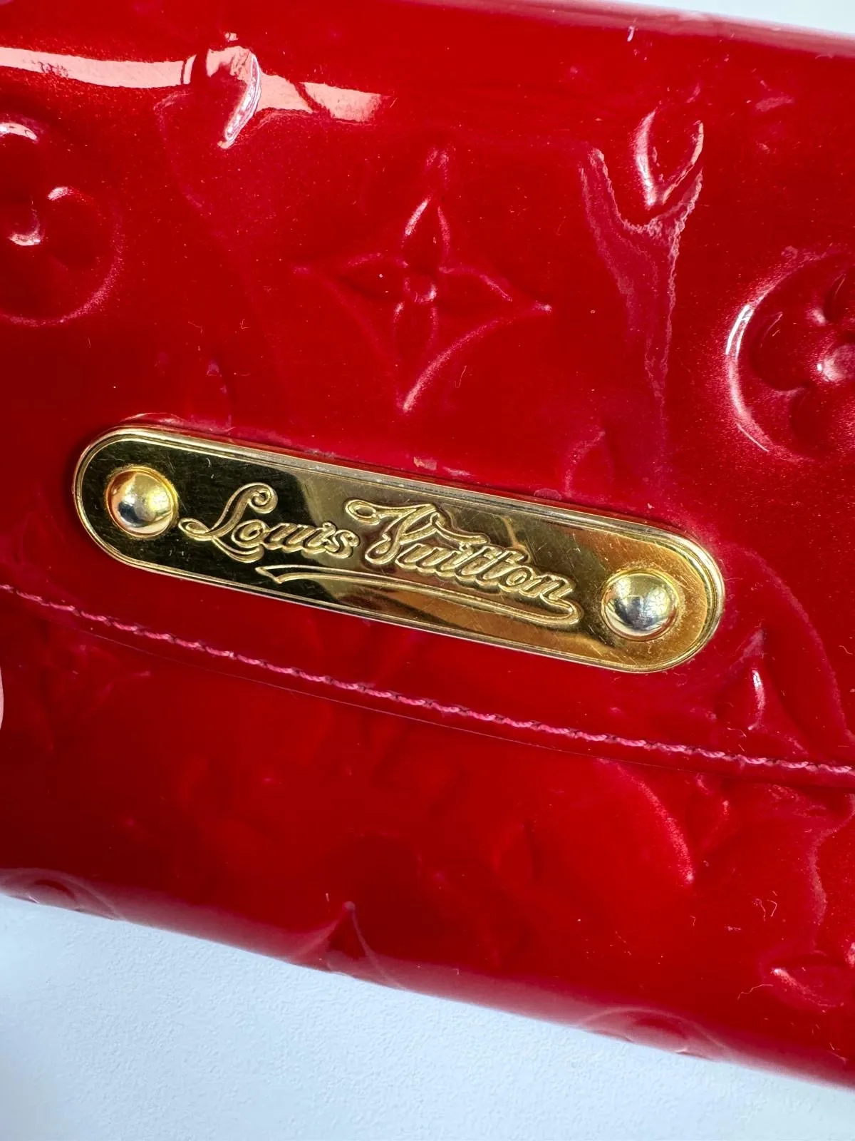 LOUIS VUITTON MONOGRAM VERNIS SUNSET BLVD POMME D'AMOUR BAG