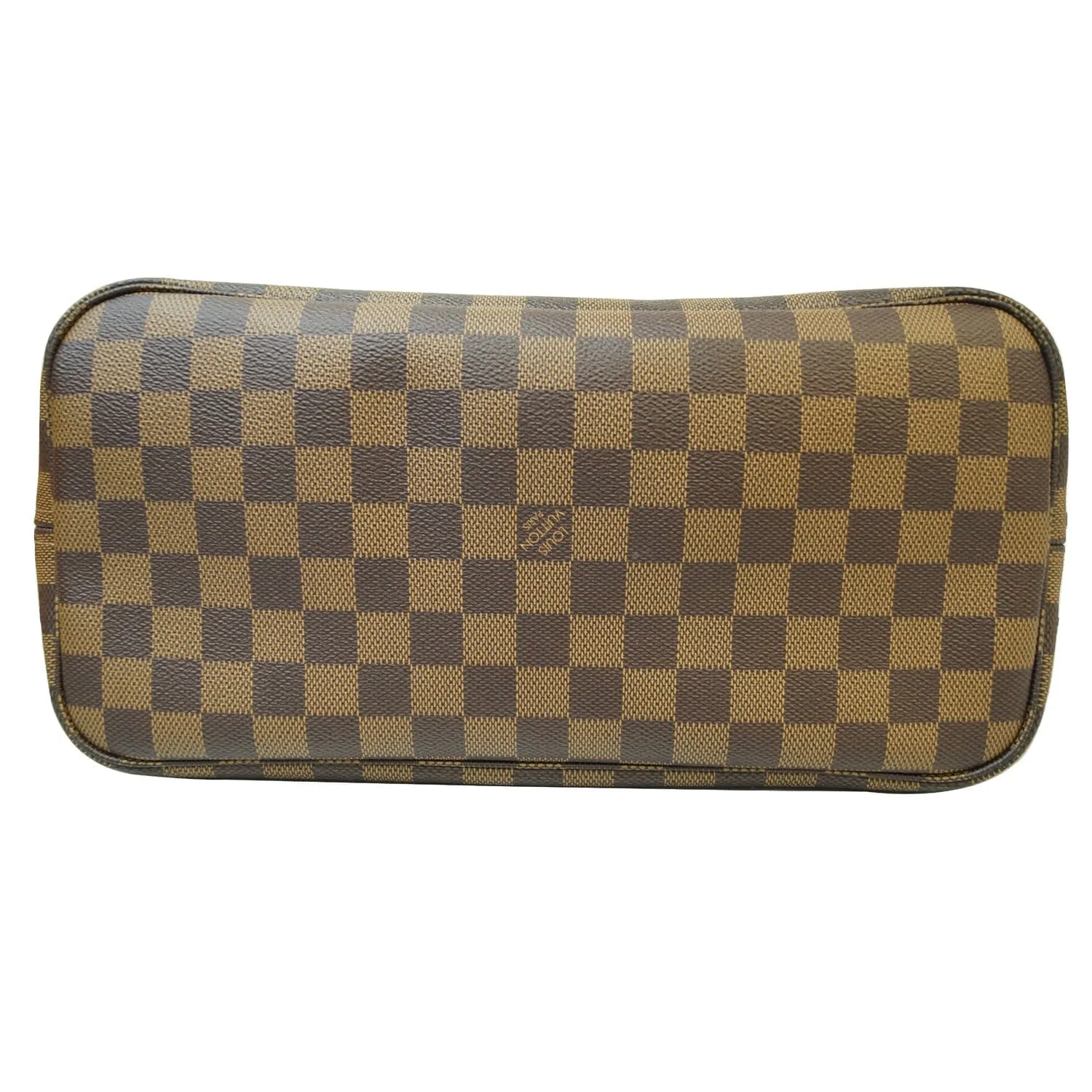 LOUIS VUITTON Neverfull MM Damier Ebene Tote Shoulder Bag Brown