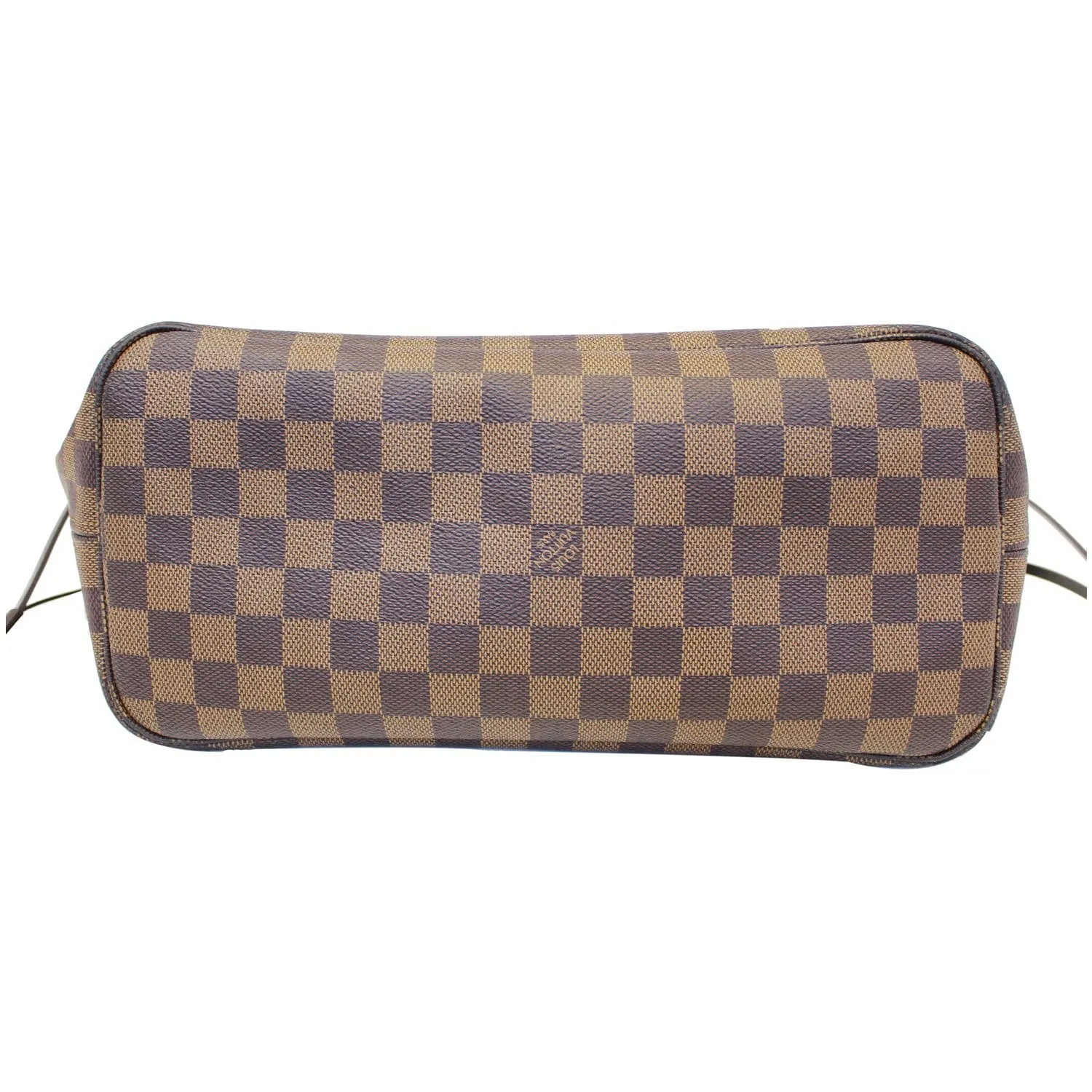 LOUIS VUITTON Neverfull MM Damier Ebene Tote Shoulder Bag Brown