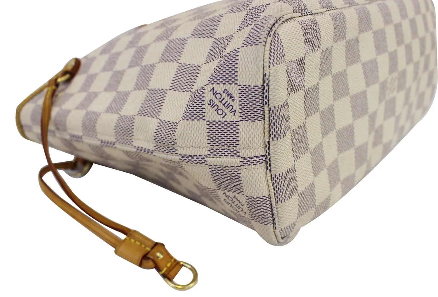 LOUIS VUITTON Neverfull PM Damier Azur Tote Bag