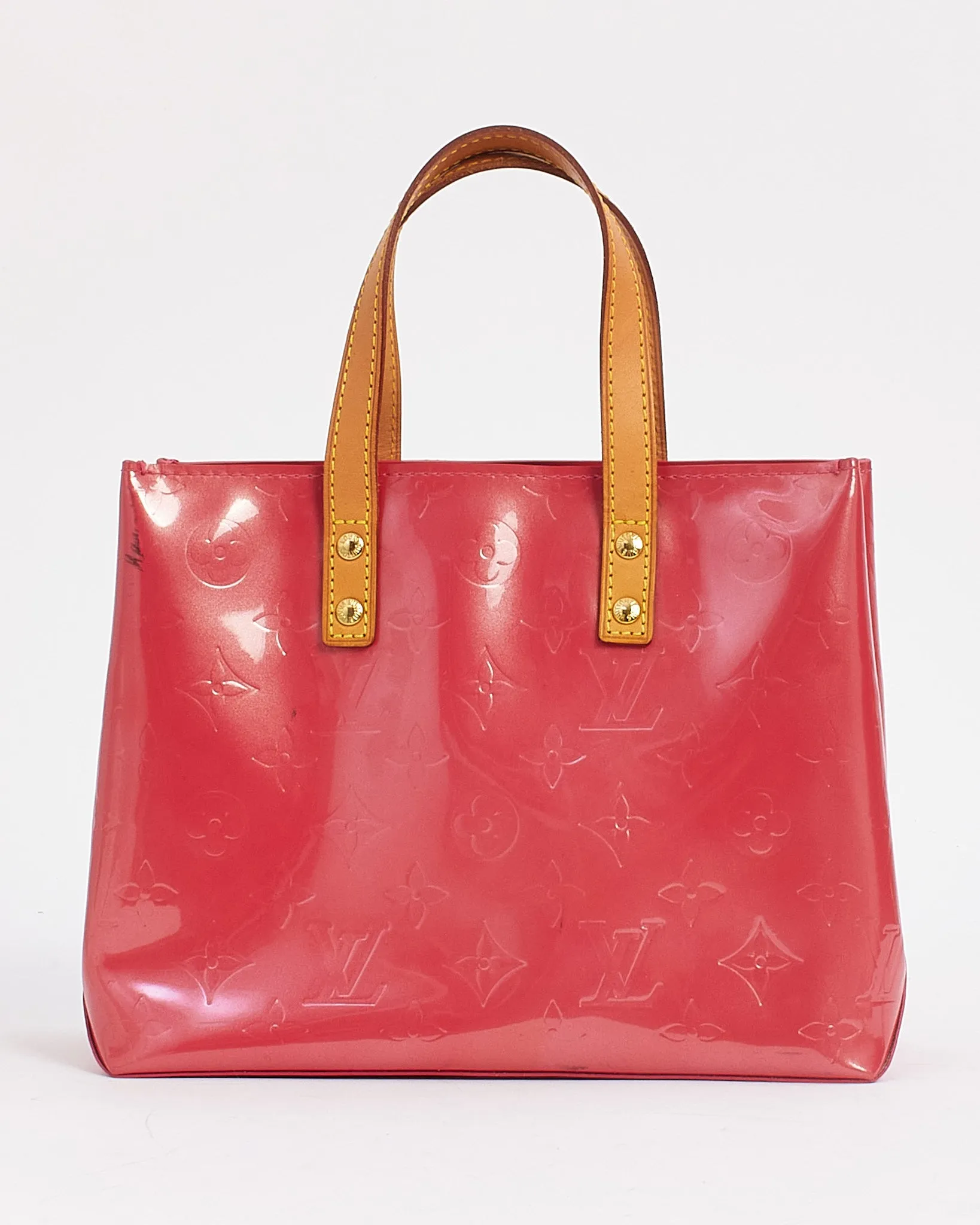 Louis Vuitton Pink (Framboise) Monogram Vernis Reade PM Tote
