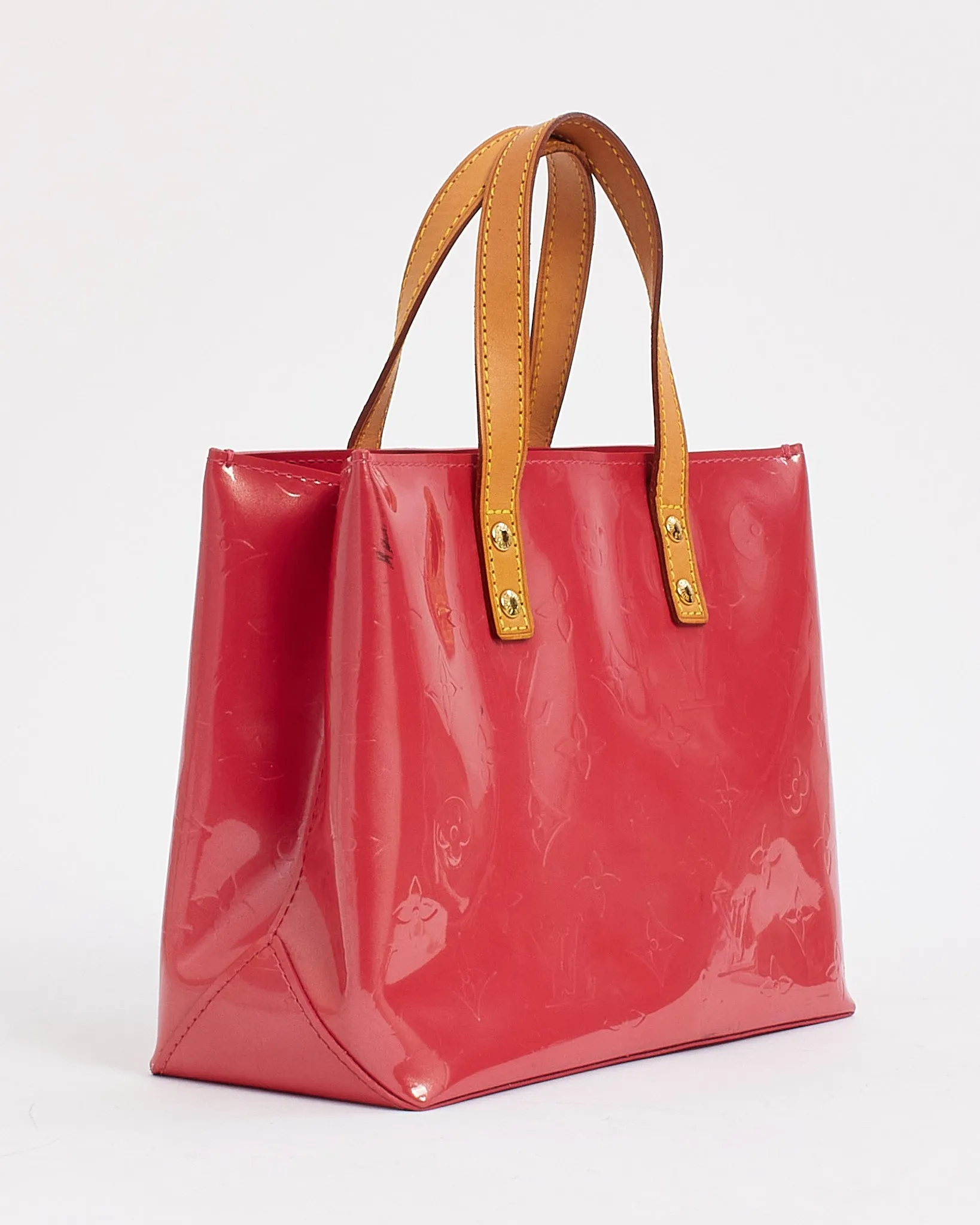 Louis Vuitton Pink (Framboise) Monogram Vernis Reade PM Tote