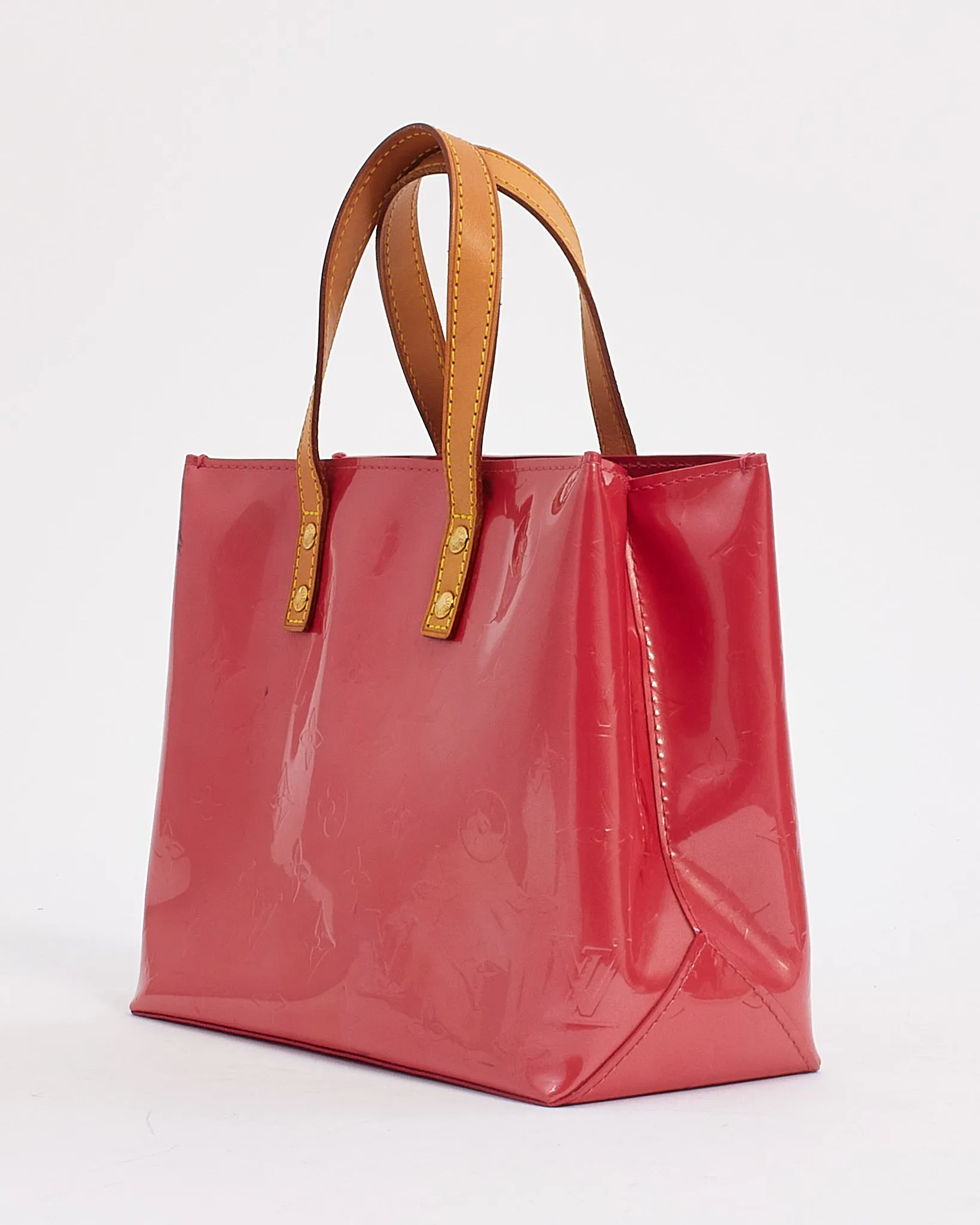 Louis Vuitton Pink (Framboise) Monogram Vernis Reade PM Tote