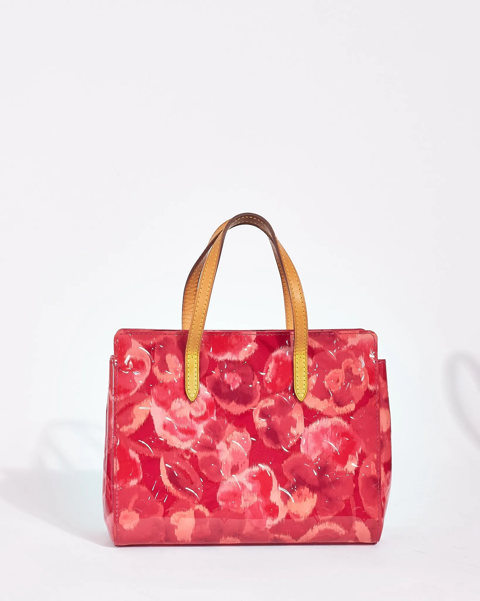 Louis Vuitton Pink Monogram Vernis Ikat Roses Catalina BB