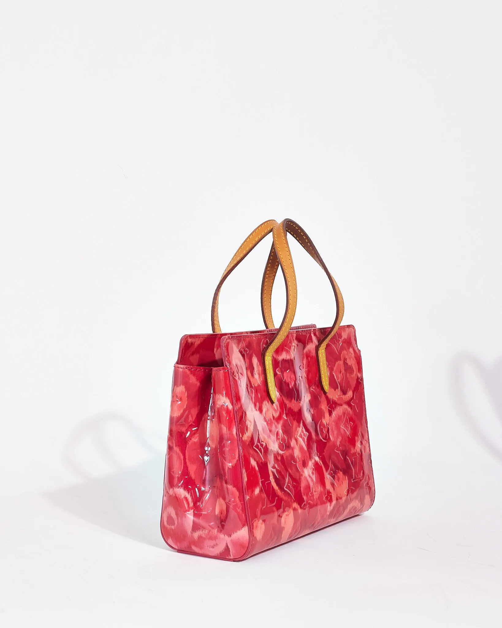 Louis Vuitton Pink Monogram Vernis Ikat Roses Catalina BB