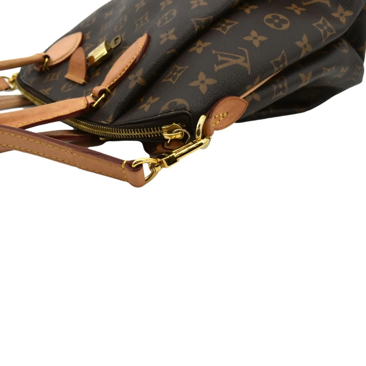 LOUIS VUITTON Rivoli PM Monogram Canvas Shoulder Bag Brown