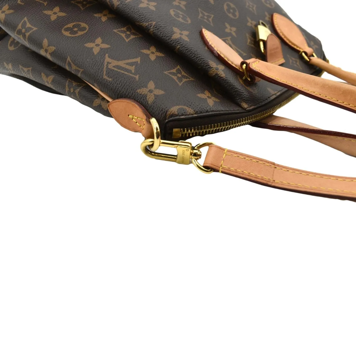 LOUIS VUITTON Rivoli PM Monogram Canvas Shoulder Bag Brown