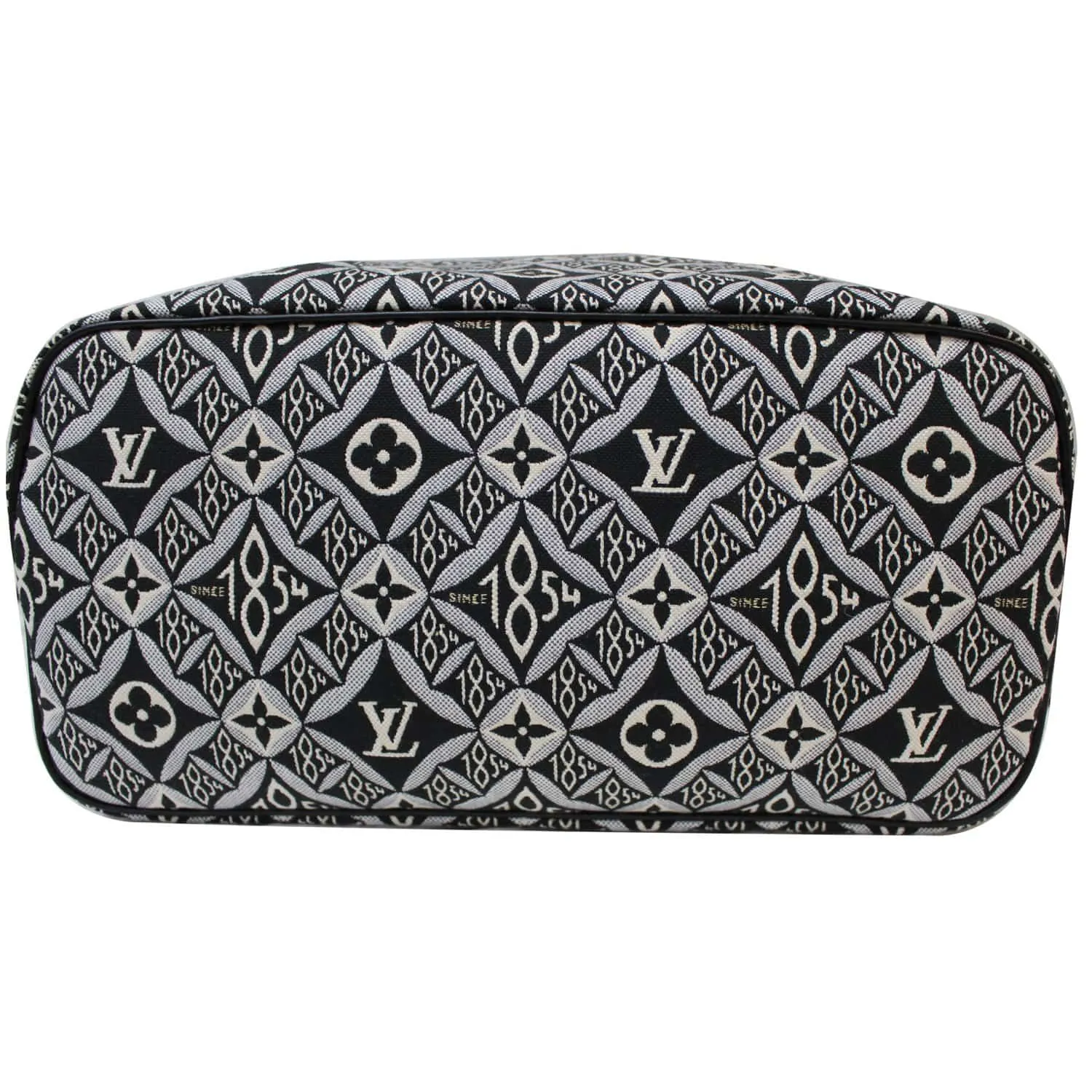 LOUIS VUITTON Since 1854 Neverfull MM Jacquard Shoulder Bag Grey