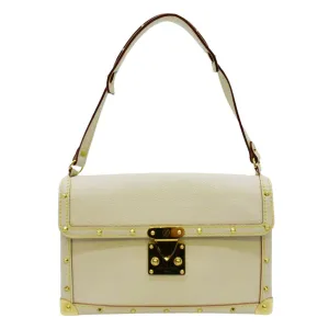 LOUIS VUITTON Suhali L'aimable Leather Shoulder Bag Off White