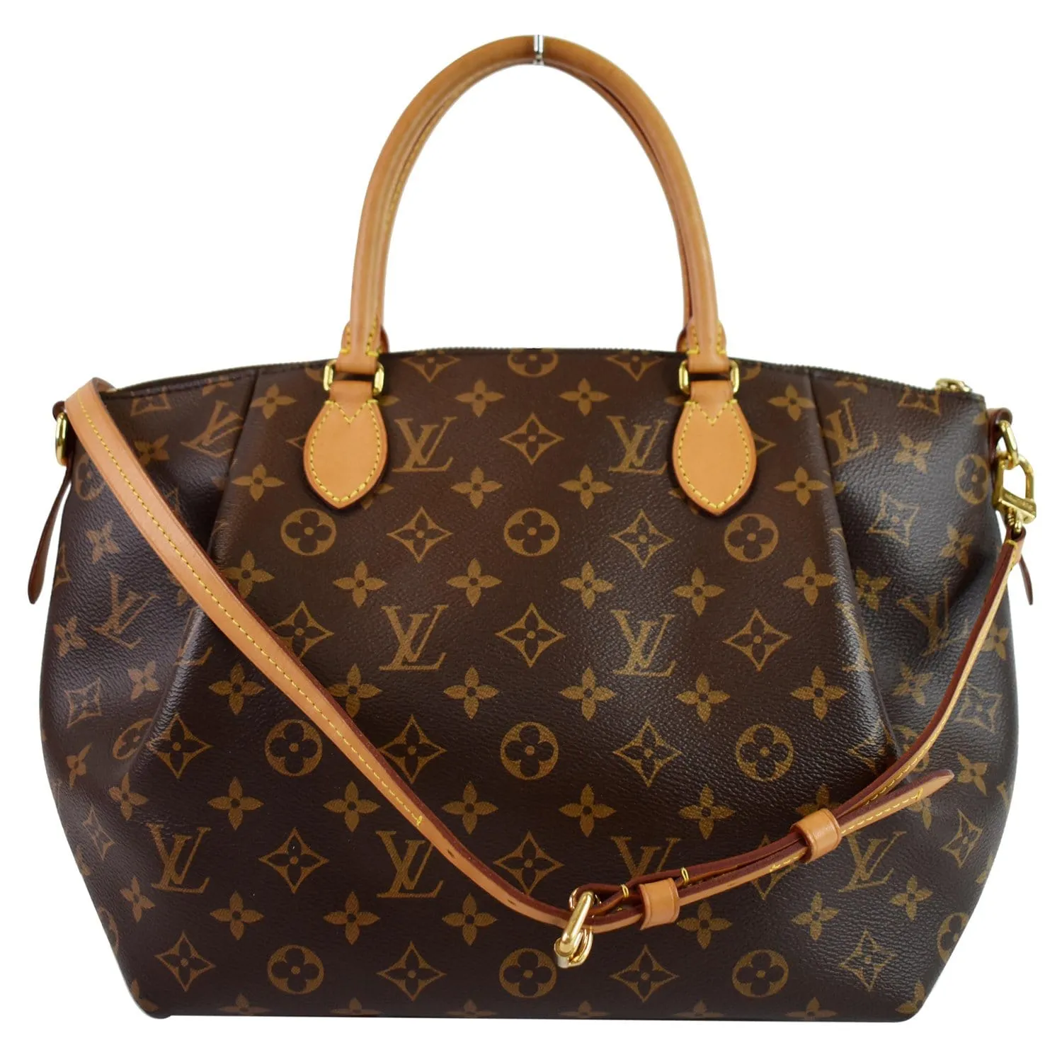 LOUIS VUITTON Turenne MM Monogram Canvas 2 Way Shoulder Bag Brown