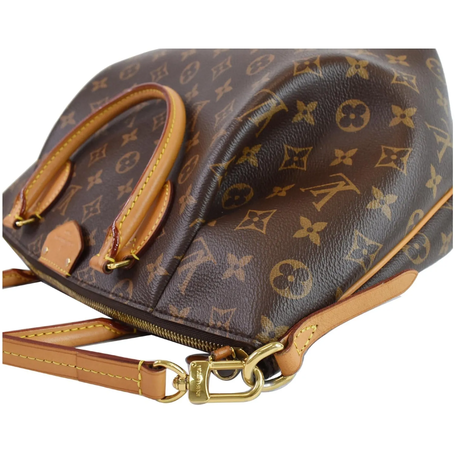 LOUIS VUITTON Turenne MM Monogram Canvas 2 Way Shoulder Bag Brown