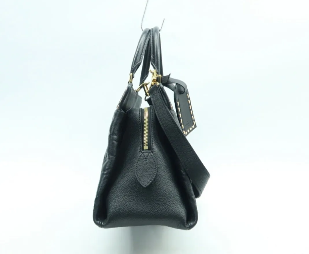 Louis Vuitton Vosges Black Monogram Leather Satchel Bag