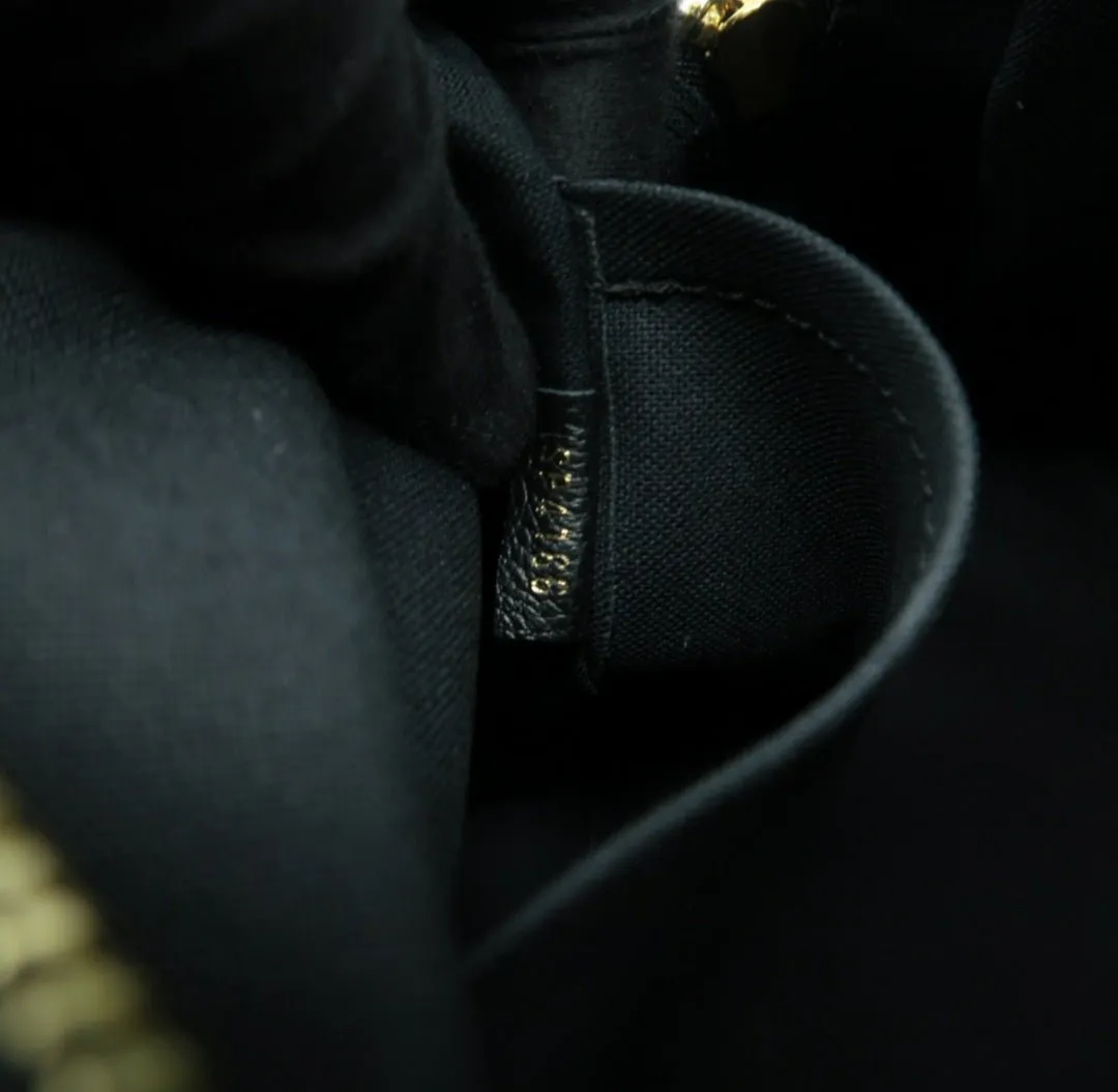 Louis Vuitton Vosges Black Monogram Leather Satchel Bag