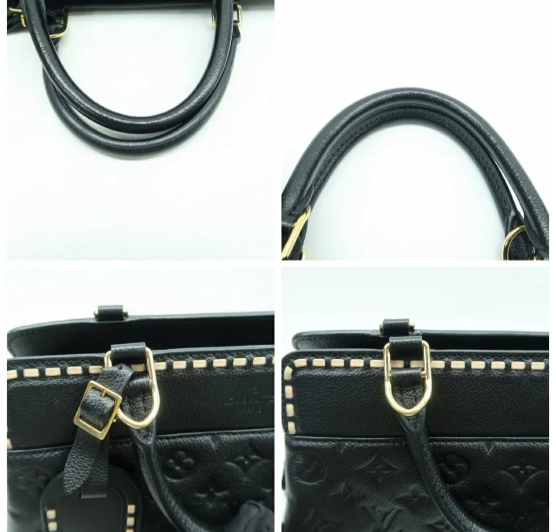 Louis Vuitton Vosges Black Monogram Leather Satchel Bag