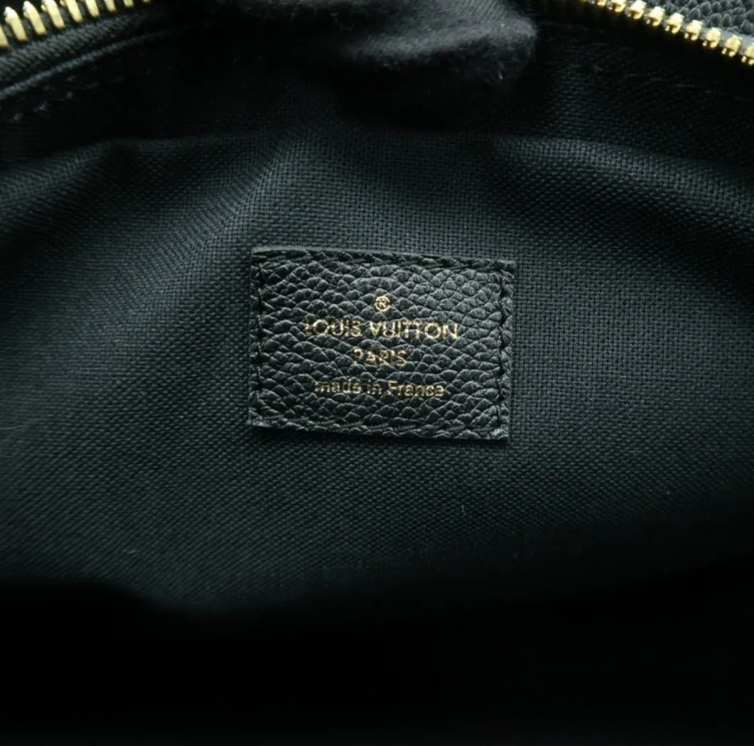 Louis Vuitton Vosges Black Monogram Leather Satchel Bag
