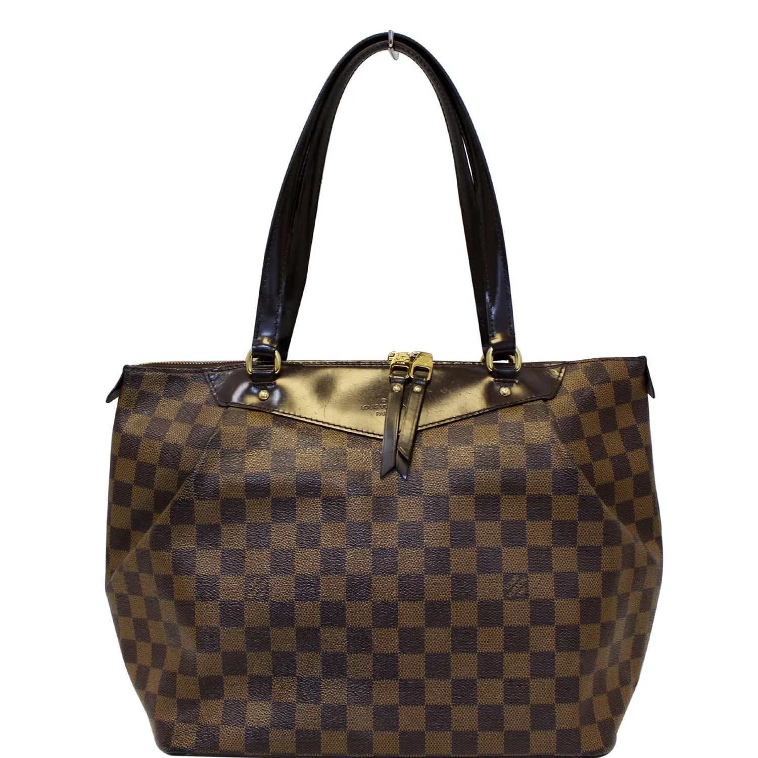 LOUIS VUITTON Westminster GM Damier Ebene Tote Shoulder Bag Brown - Last Call
