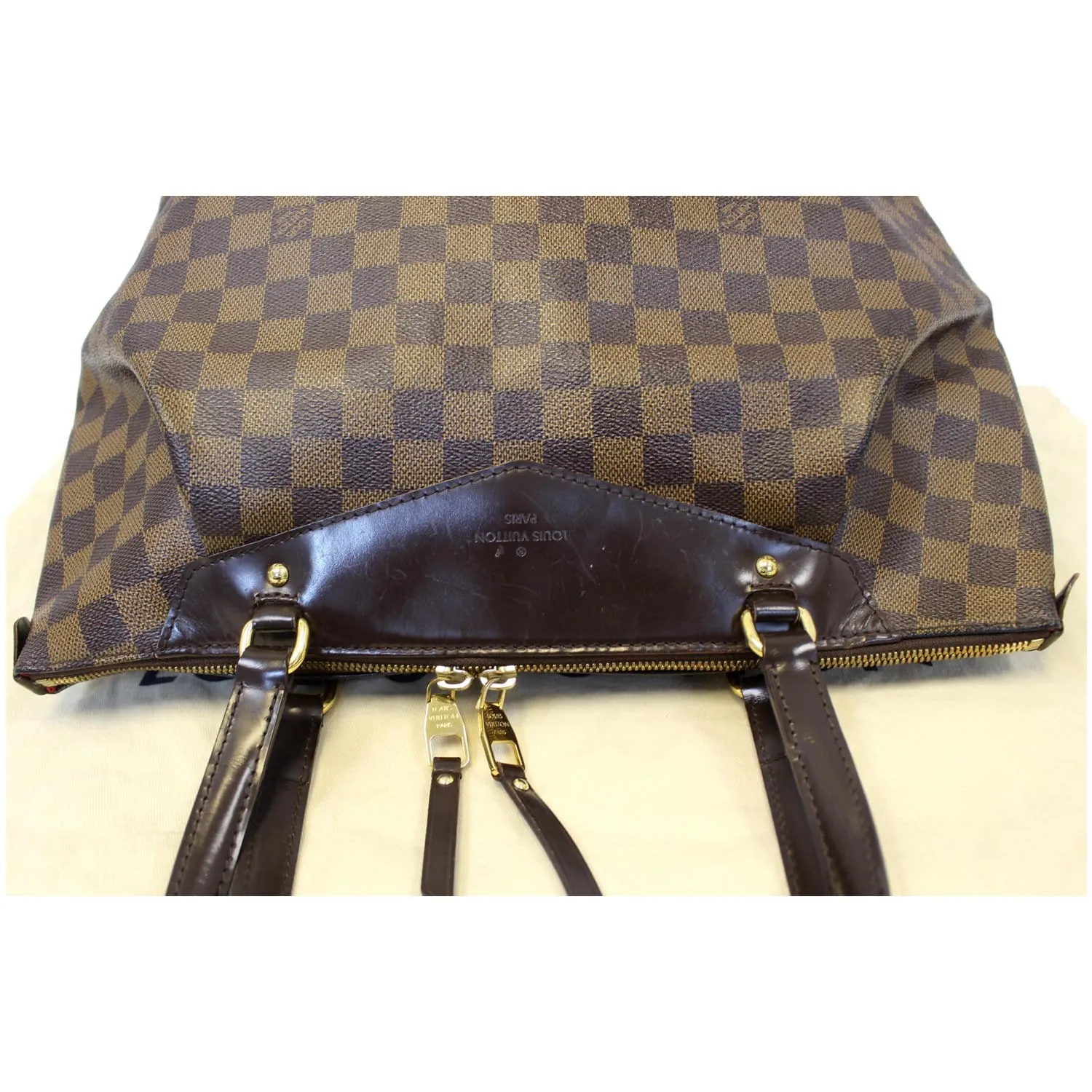 LOUIS VUITTON Westminster GM Damier Ebene Tote Shoulder Bag Brown - Last Call