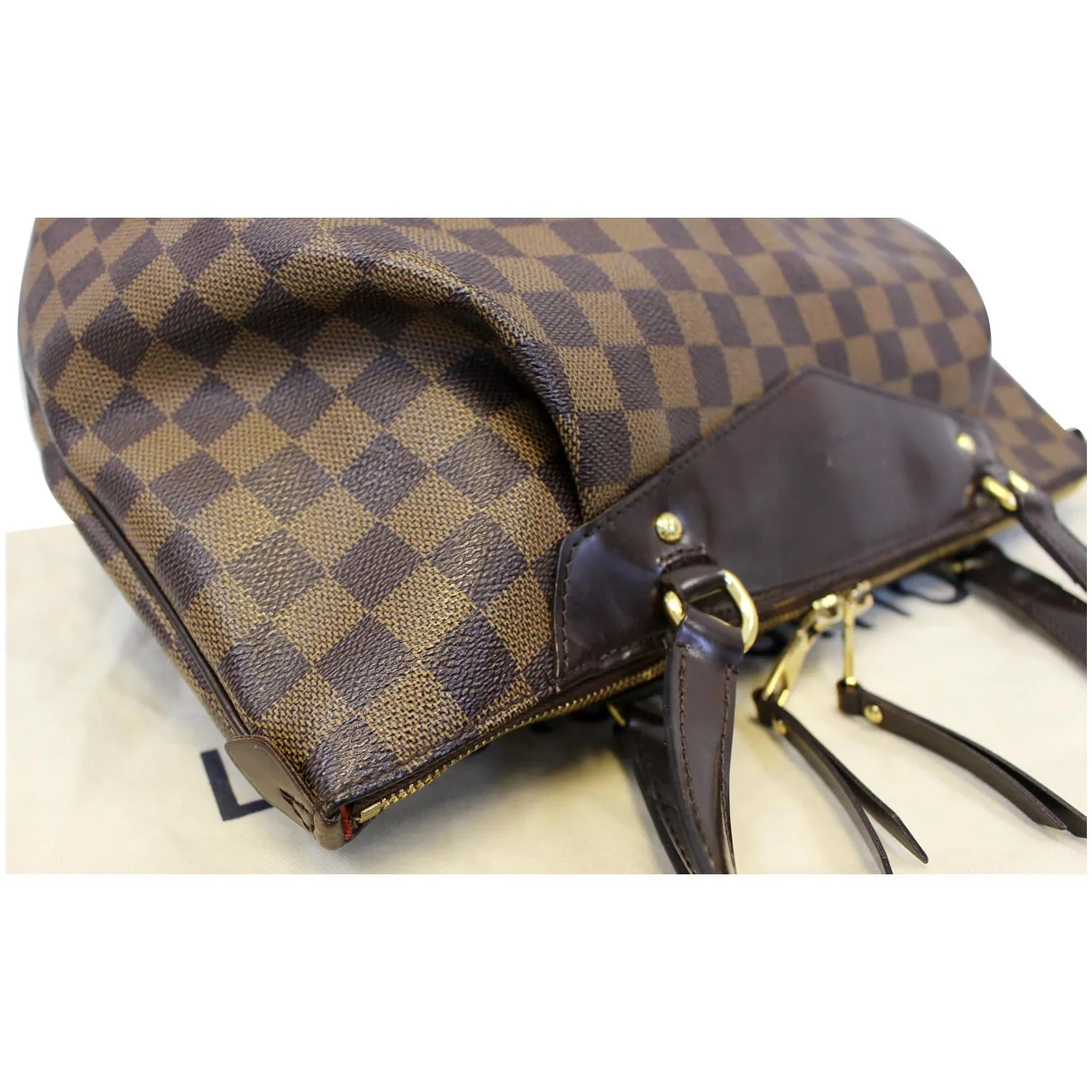 LOUIS VUITTON Westminster GM Damier Ebene Tote Shoulder Bag Brown - Last Call