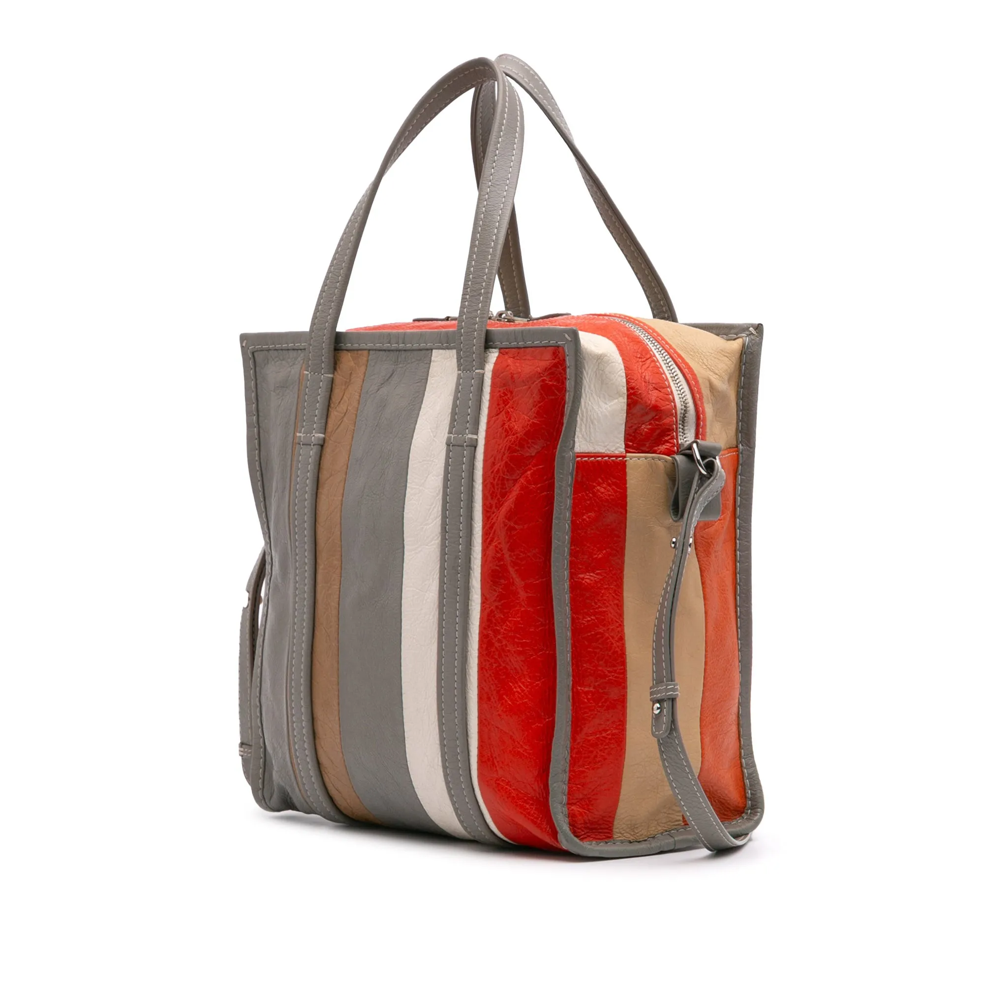 M Lambskin Bazar Shopper Satchel