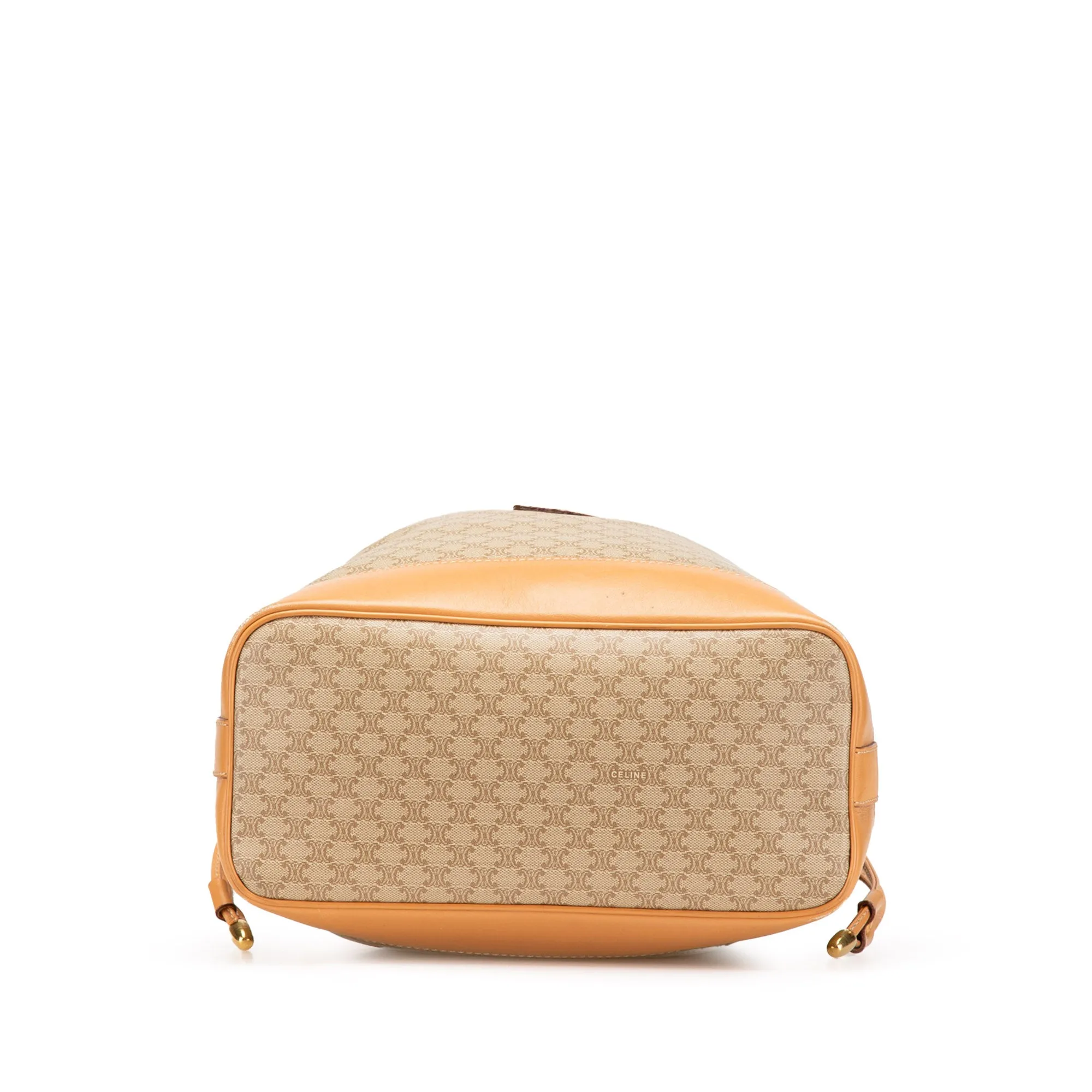Macadam Coated Canvas Drawstring Bucket