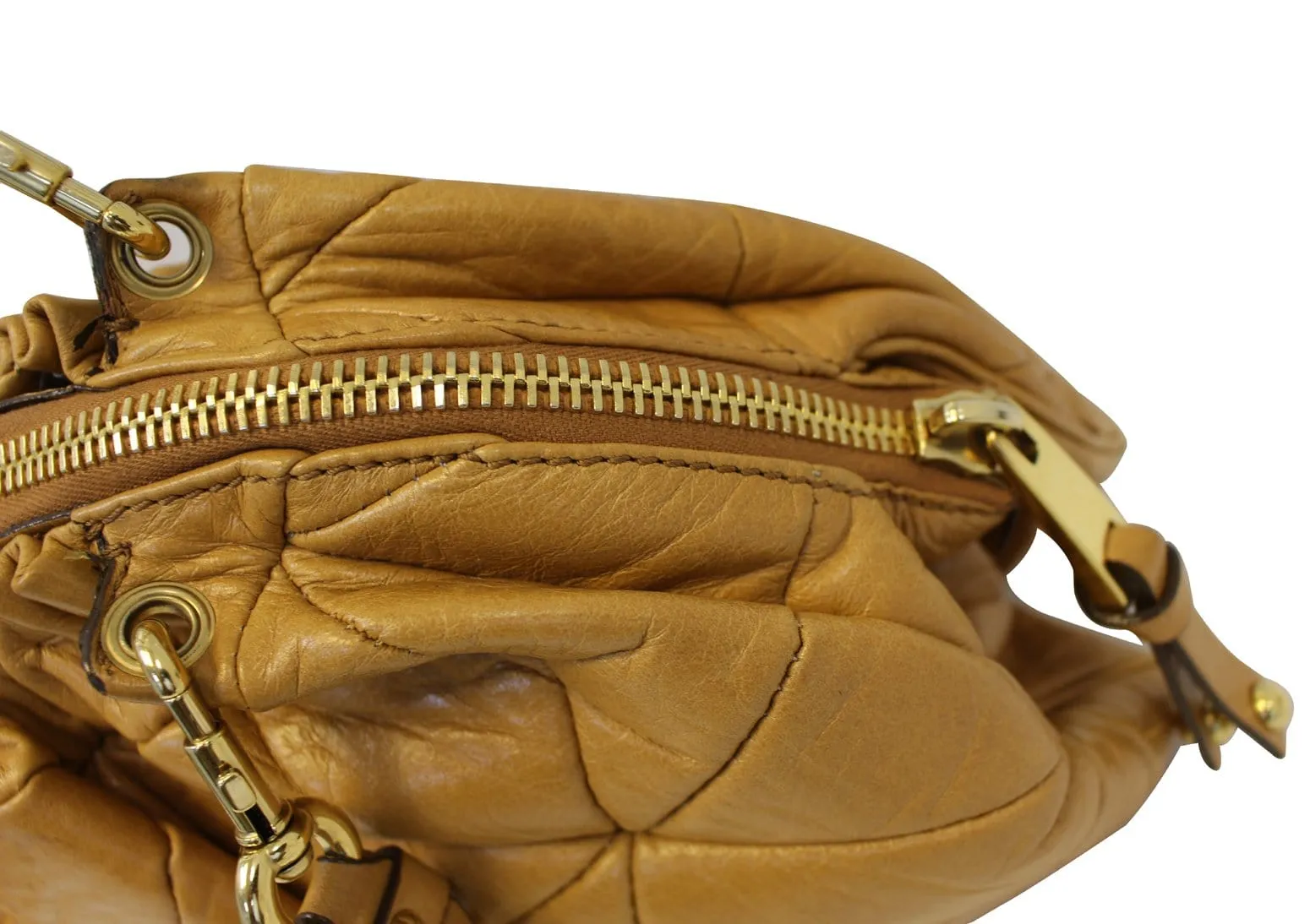 MARC JACOBS Quilted Leather Yellow Shoulder Bag - Last Call