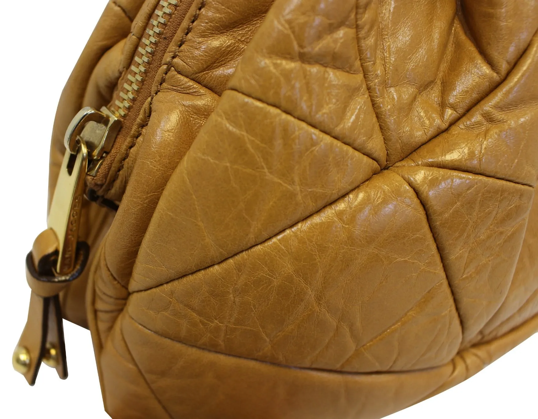 MARC JACOBS Quilted Leather Yellow Shoulder Bag - Last Call