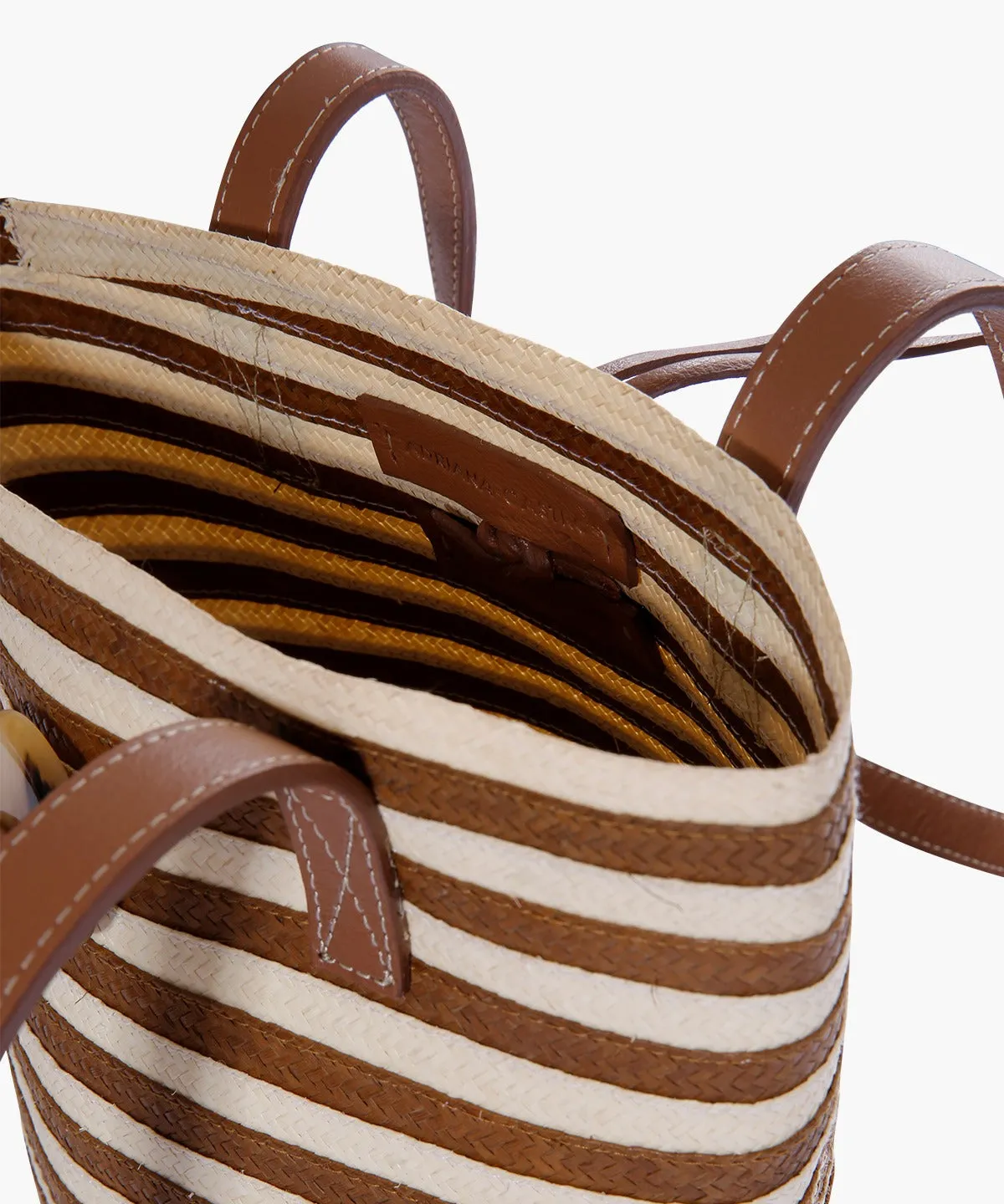 Marcial Mini in Raffia and Leather