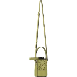 Marimekko Nano Bucket Unikko Leather Bag, Green
