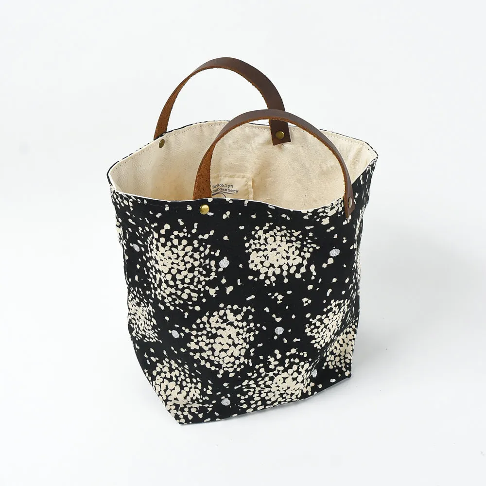 Mathilde Bin Tote, B W starburst