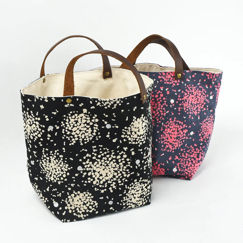 Mathilde Bin Tote, B W starburst