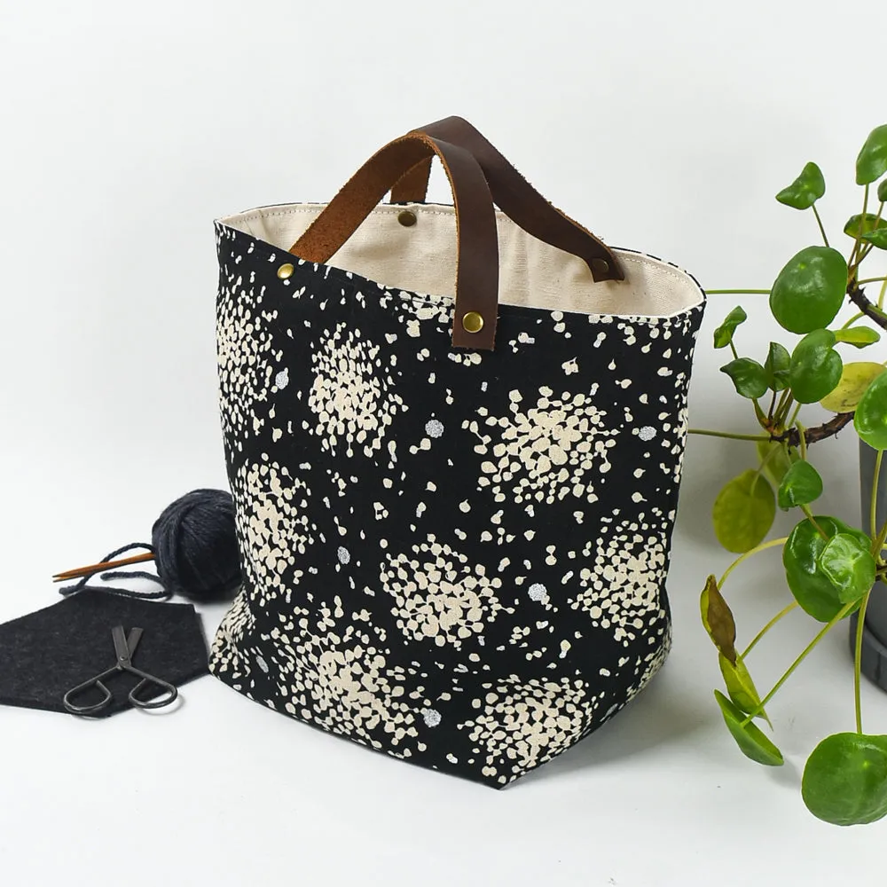 Mathilde Bin Tote, B W starburst