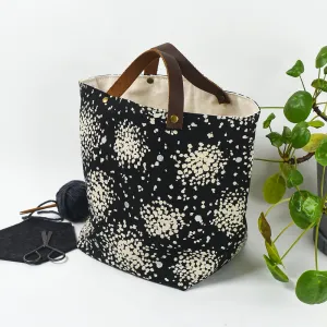 Mathilde Bin Tote, B W starburst