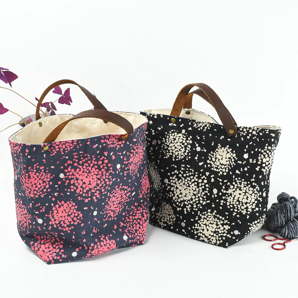 Mathilde Bin Tote, B W starburst