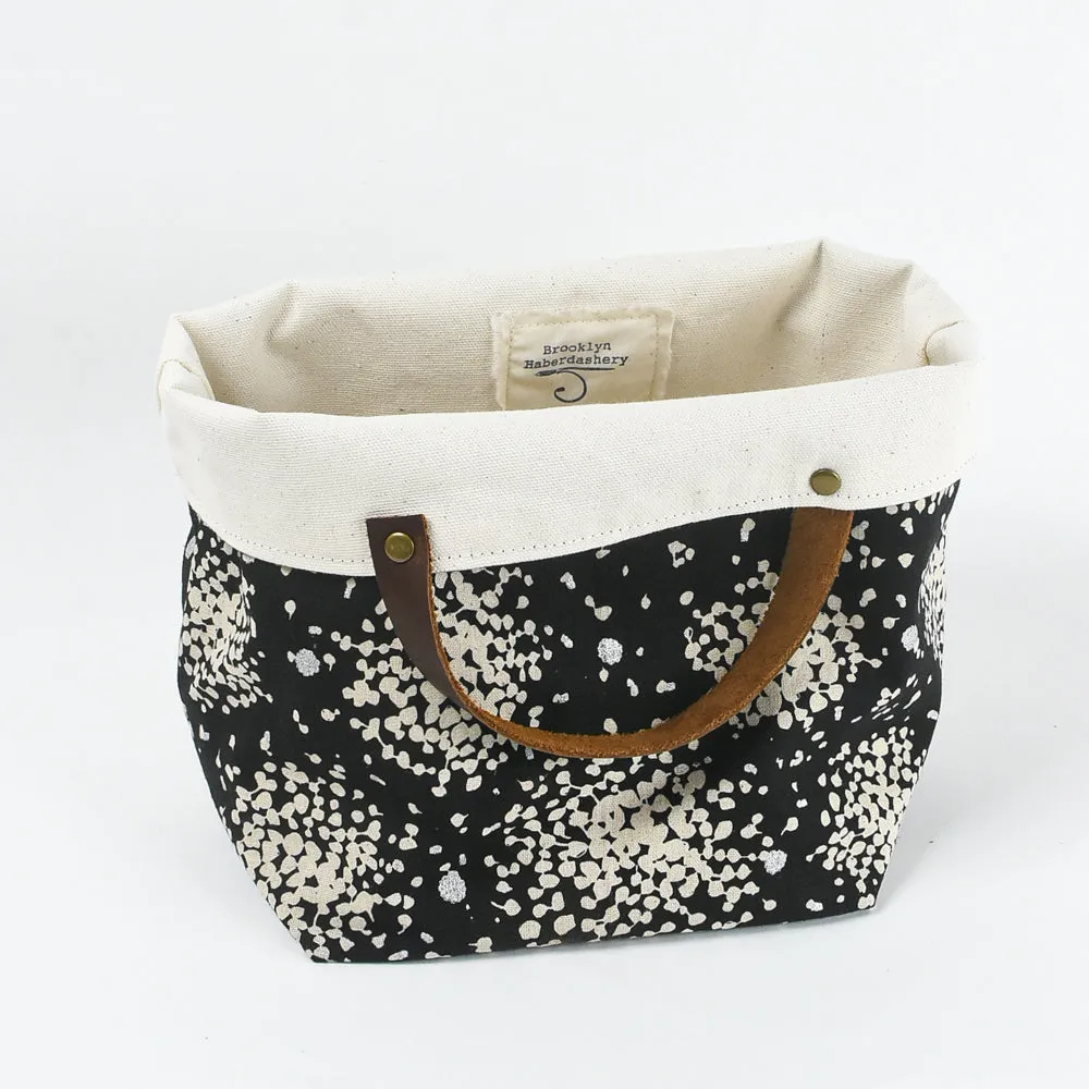 Mathilde Bin Tote, B W starburst