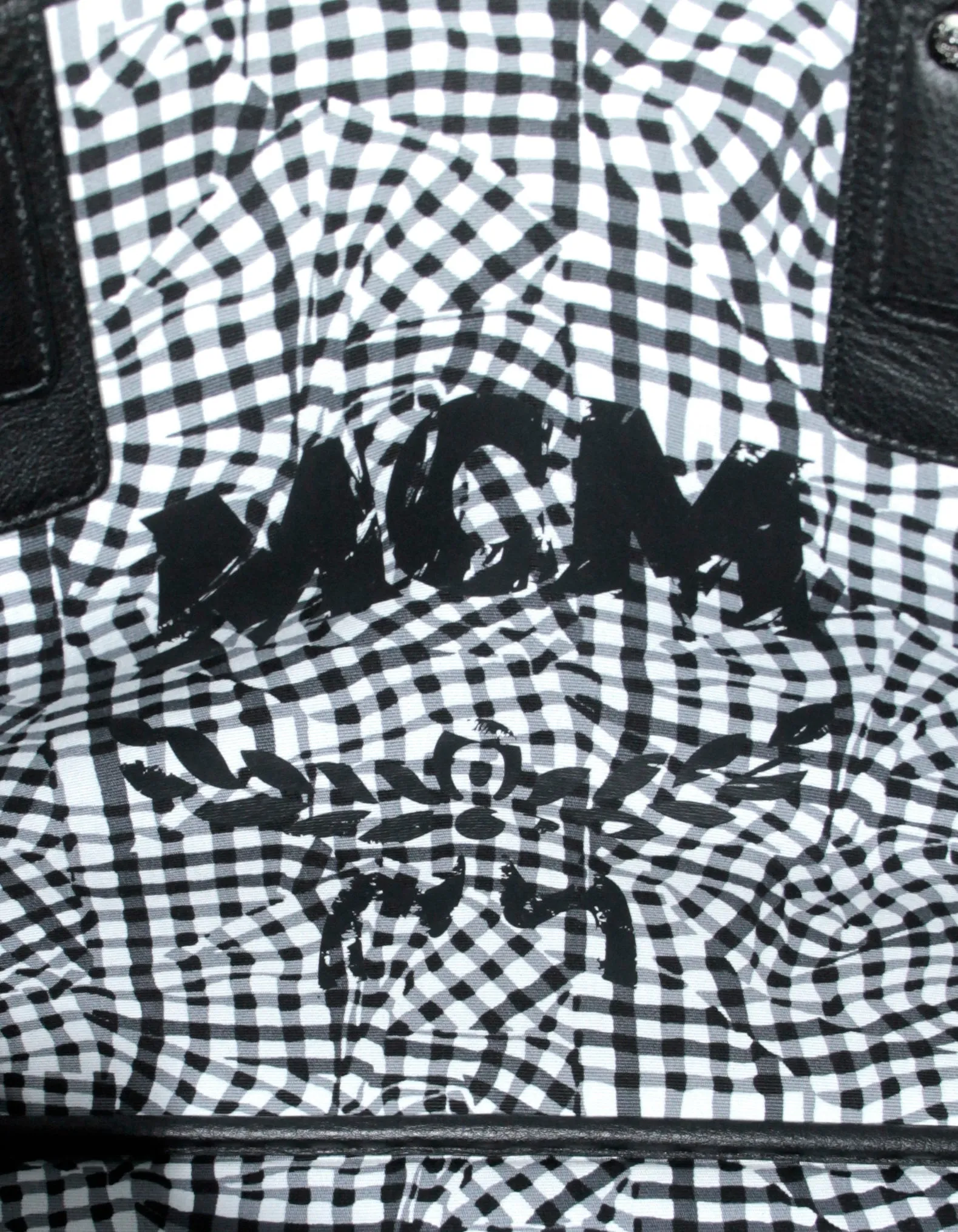 MCM Black Visetos Large Liz Reversible Shopper Tote Bag