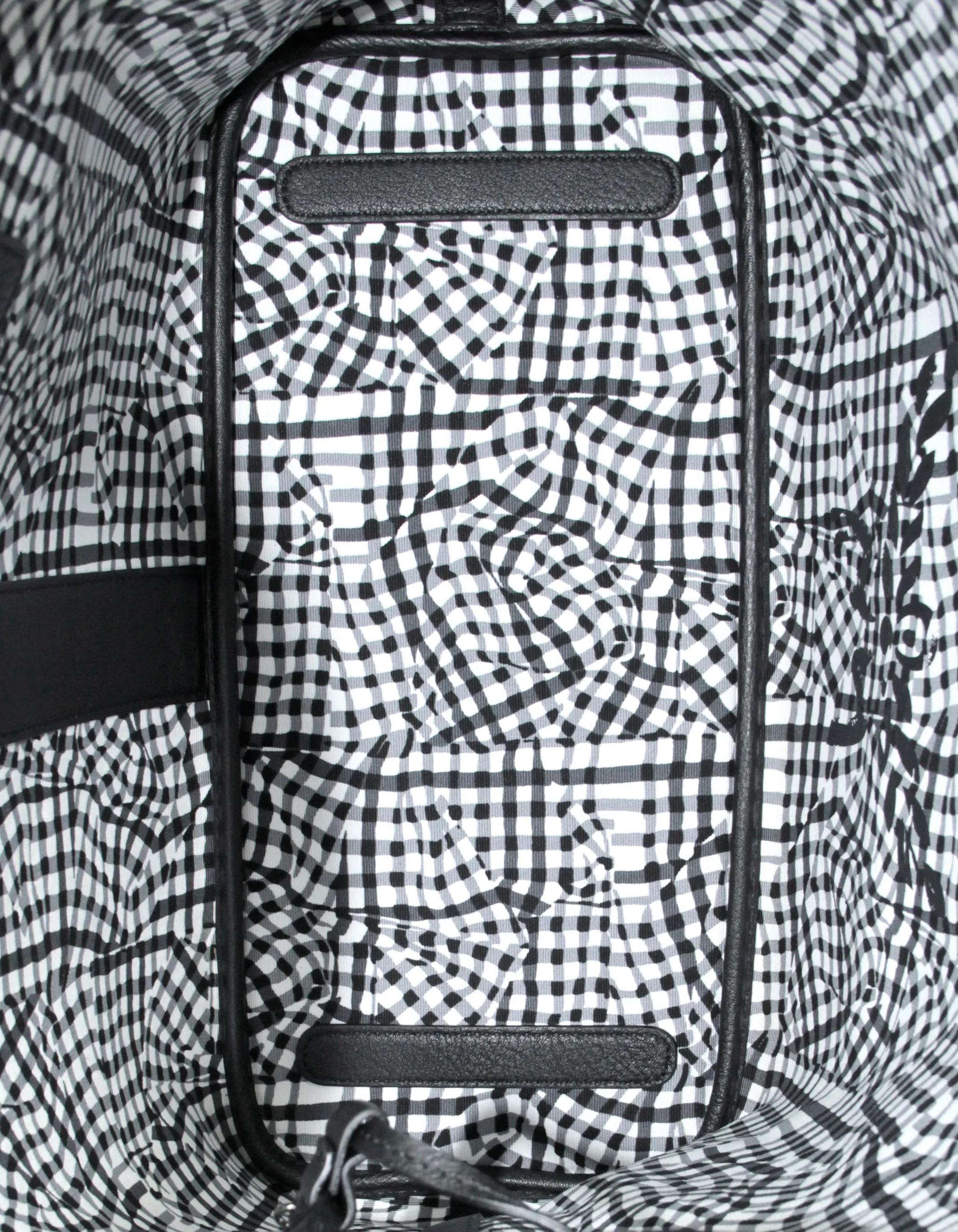 MCM Black Visetos Large Liz Reversible Shopper Tote Bag