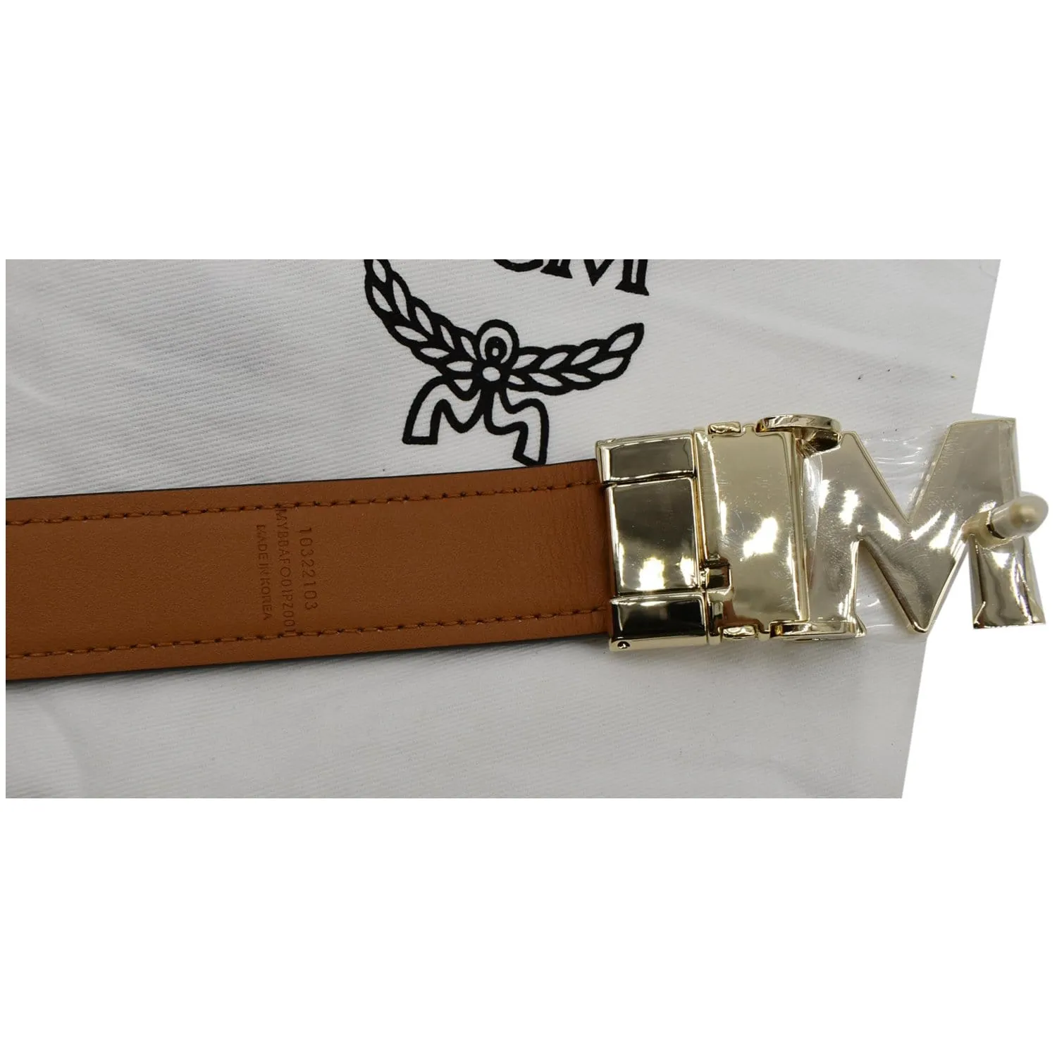 MCM Claus M Reversible Belt Pink - 20% OFF