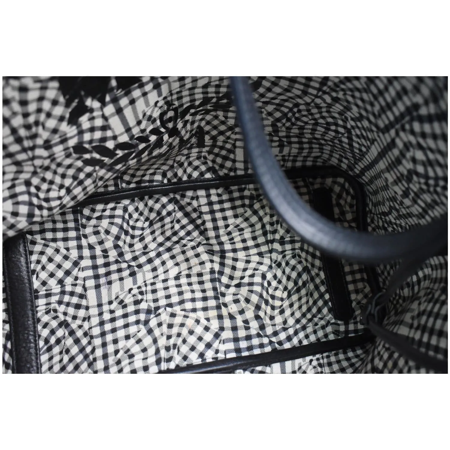 MCM Liz Visetos Reversible Shopper Tote Bag Black