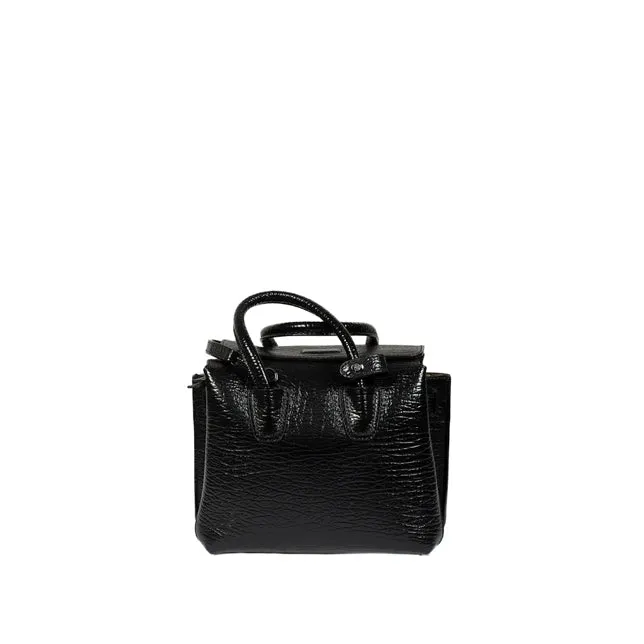 MCM Milla Pearl Studs Tote X Mini in Black