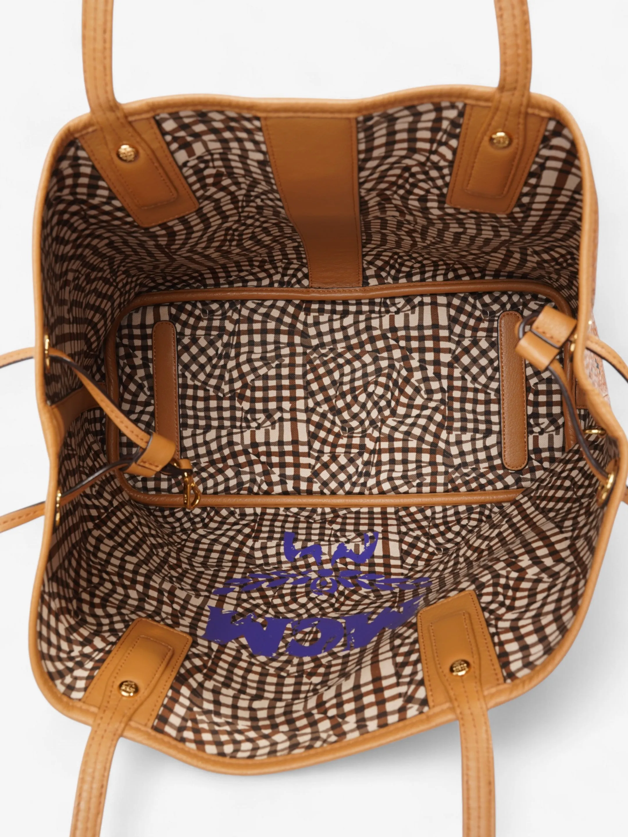 MCM Reversible Liz Shopper Bag Brown / Black Faux Leather