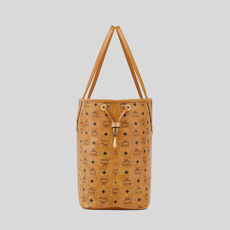MCM Reversible Liz Shopper in Visetos Cognac RS-MWPCSVI02CO001